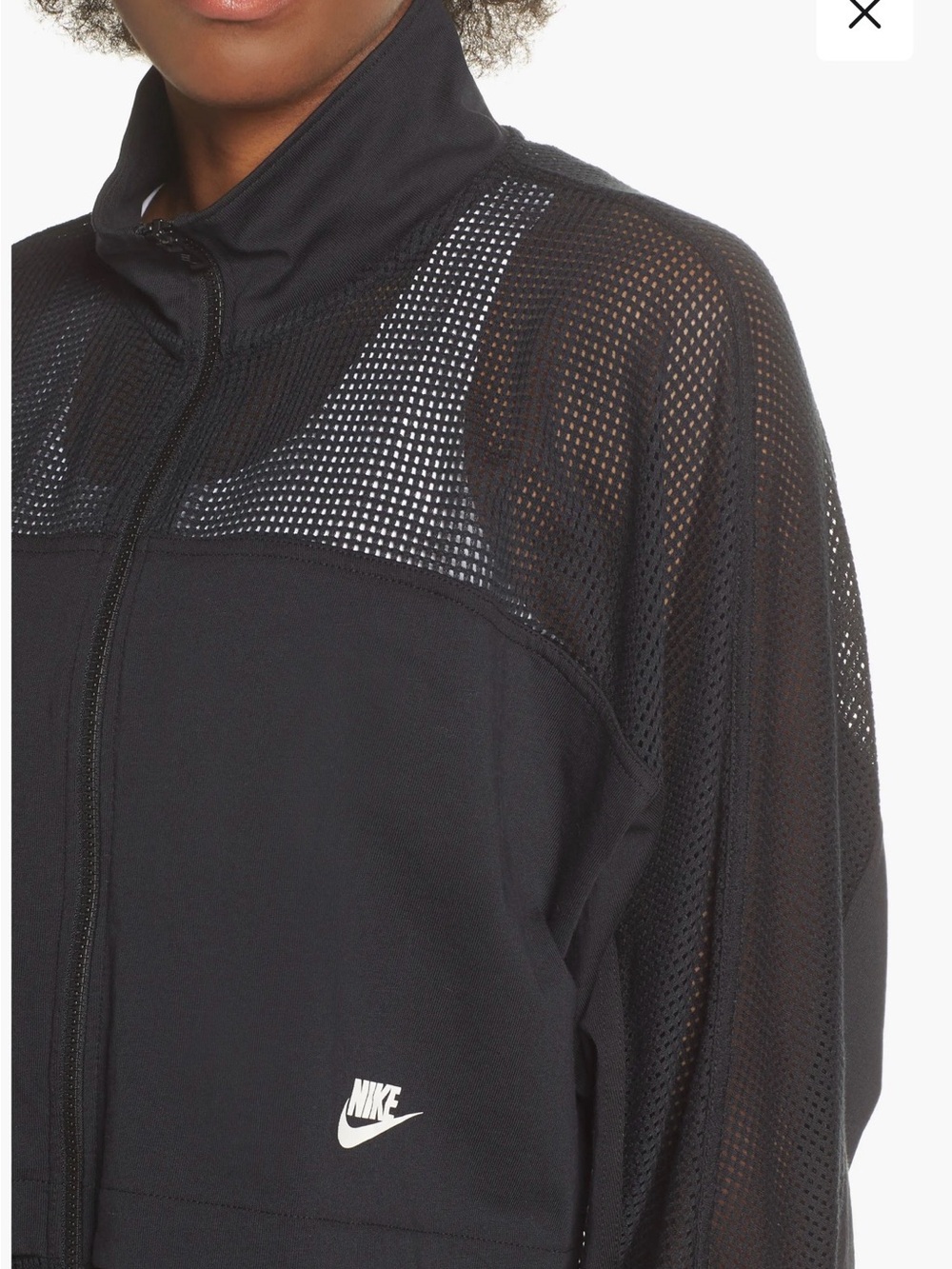 Nike Olive Green Mesh Zip-Up Jacket - Picture 14 of 14